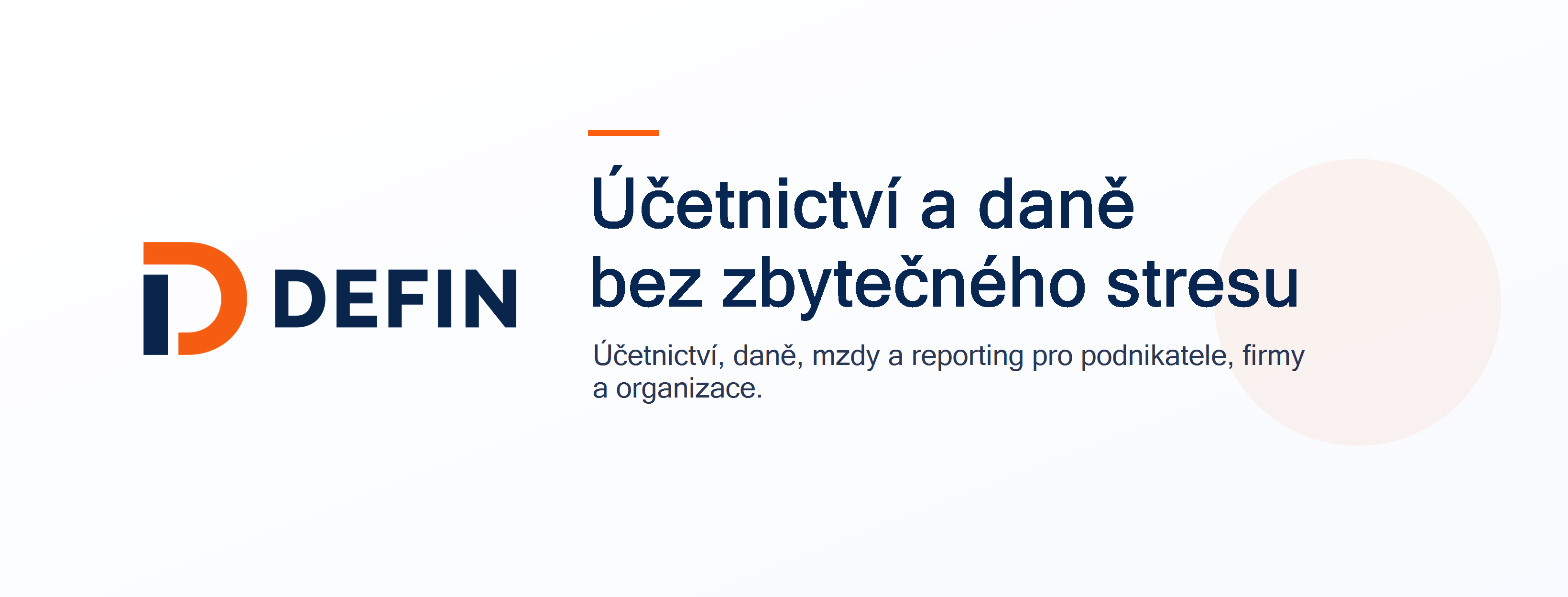 Logo Účetnictví Defin